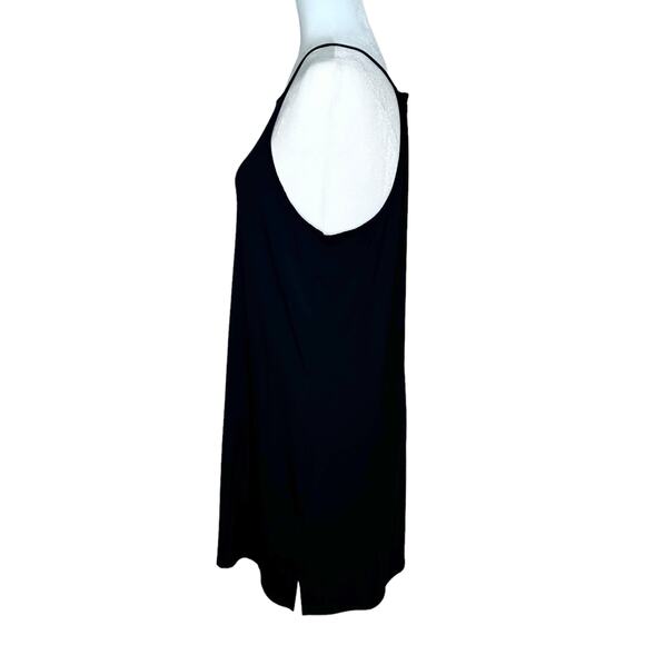 Theory Black Square Neck Ranmire Knit Knee Length Sleeveless Dress NWT - Picture 3 of 8